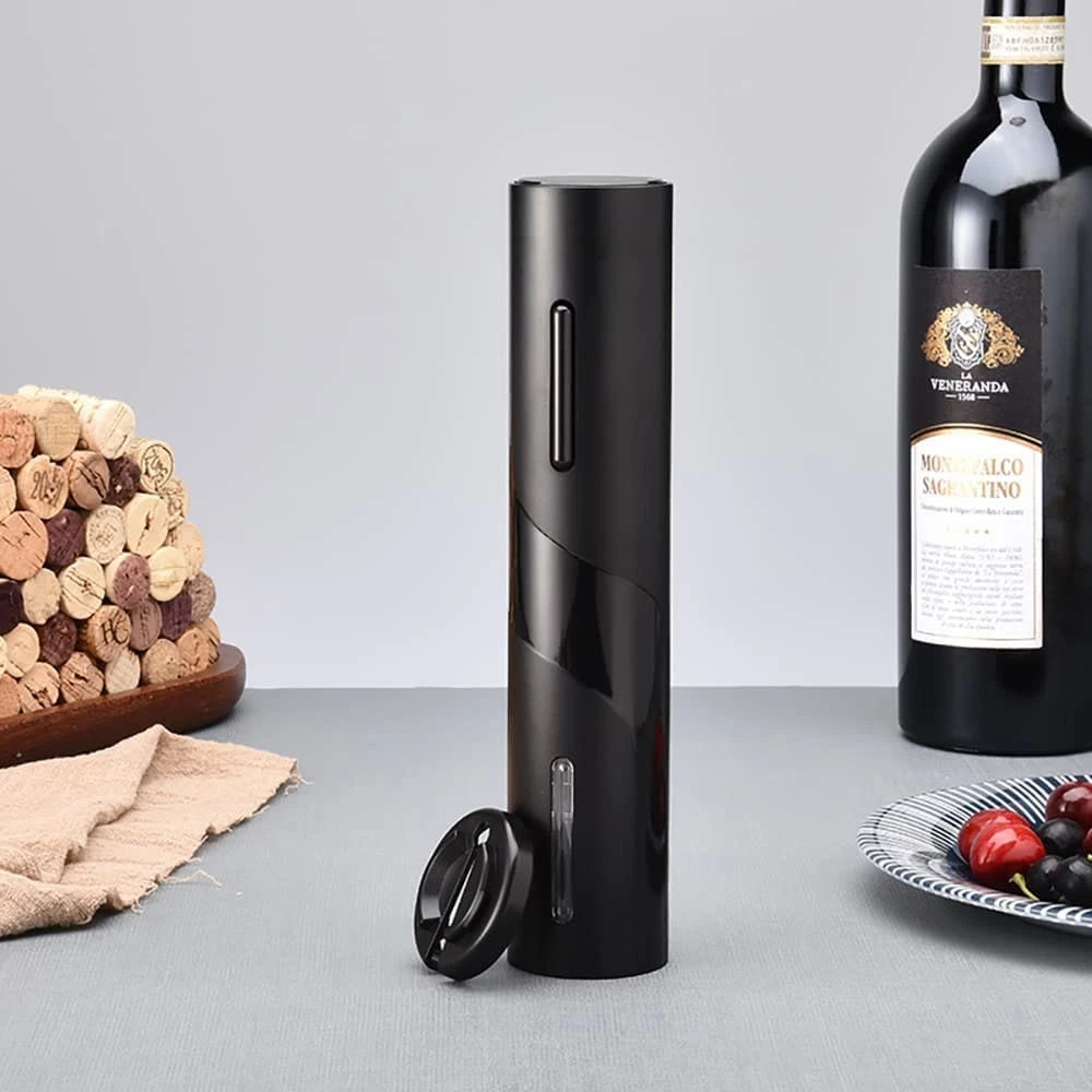 Abridor de vino eléctrico ORIGINAL + 3 obsequios [ABRE BOTELLAS SIN ESFUERZO]